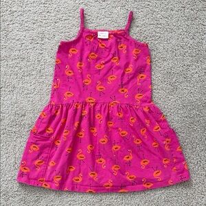 Hanna Anderson Flamingo Print Pink Kids Dress